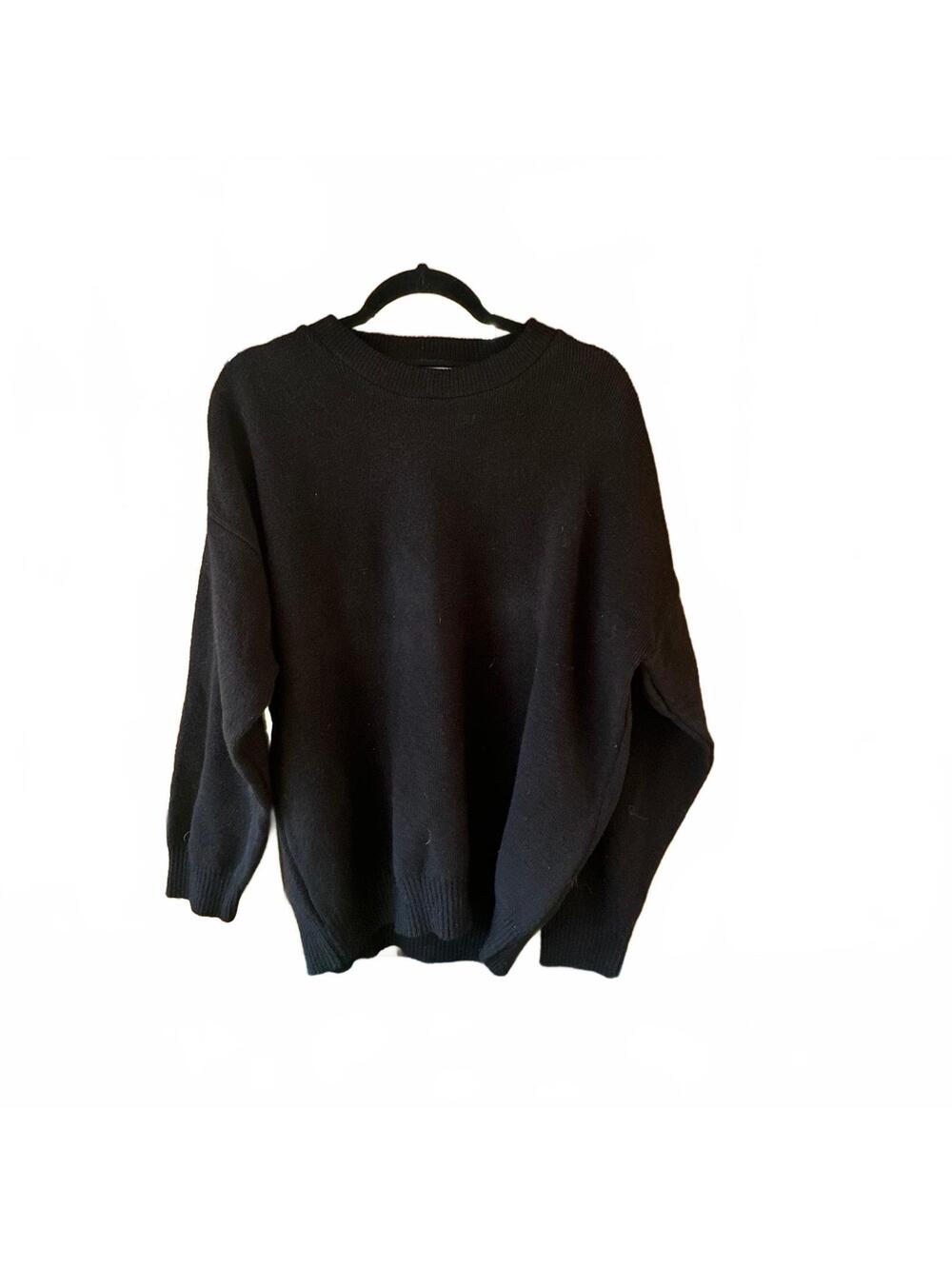 Knitworks  New Zealand Black Wool Blend Sweater XL 107cm
